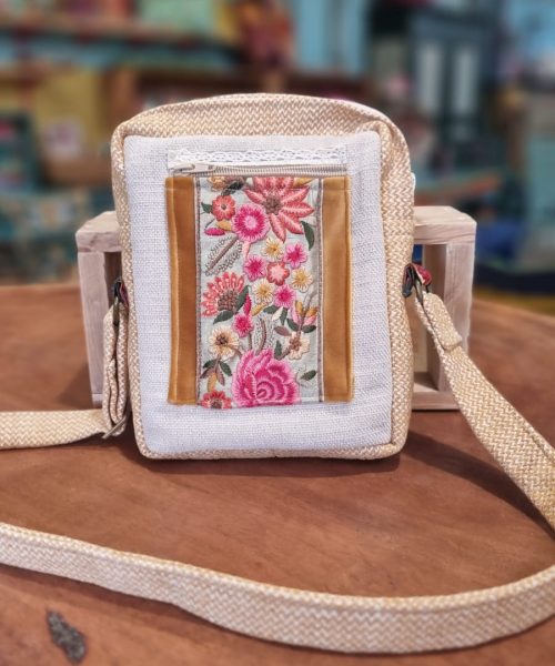 תיק צד חרדל פורח